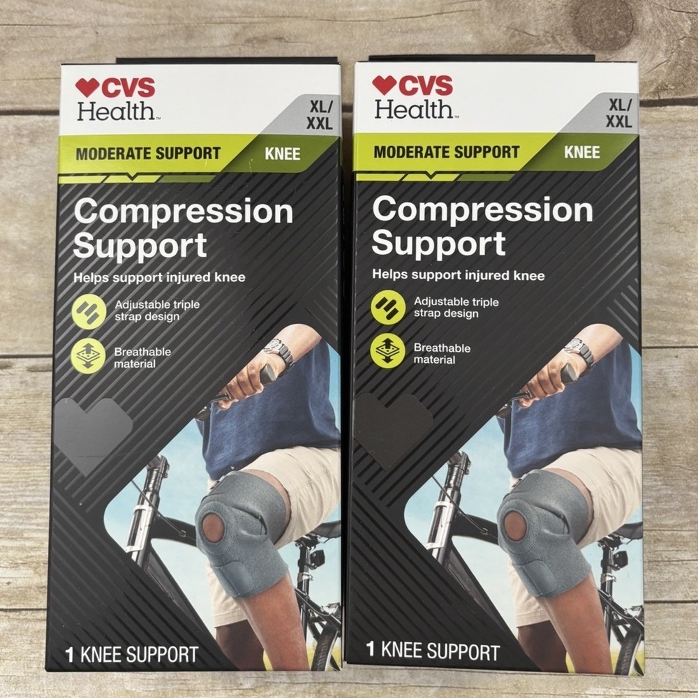 CVS Health Xl Xxl , Moderate Support, KNEE, Active Compression Support, 2‎